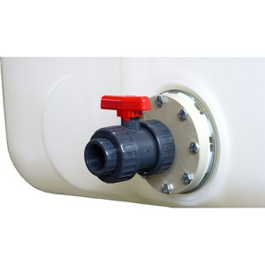 ewuaqua iWater PVC-Kugelhahn mit Flansch Zubeh&ouml;r Regenwasserspeicher indoor
