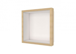 ESS Wandnische W-BOX Niche Creme Rahmen, oak - walnuss, 300x300x100