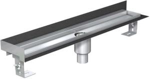 ACO Duschrinne ShowerDrain E DN 50 Aufkantung hinten und links 1200mm