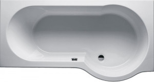 RIHO Raumsparwanne Dorado links 170x90/75cm, 205 l wei&szlig;