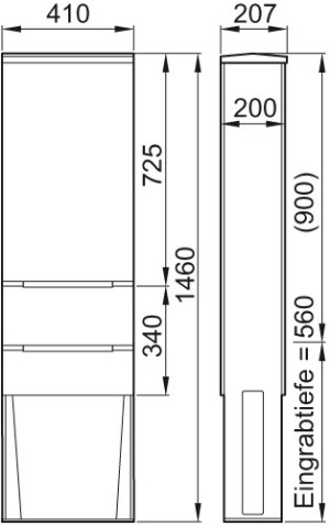 ACO Freiluftschrank f&uuml;r Steuerung Multi Control Duo
