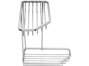AS Korb Kombination chrom bestehend aus 2 K&ouml;rben 200 mm x 100 mm