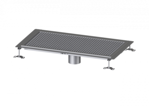 KESSEL Bodenwanne Ferrofix Klebeflansch H: 6 mm, 500 x 1000 mm