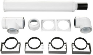 Junkers Bosch Fassaden Paket AZB 829/1 &uuml;ber Fassade, d= 100/150mm