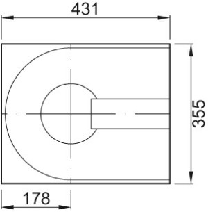 ACO Isolierk&ouml;rper aus Schaumglas, H&ouml;he 120mm