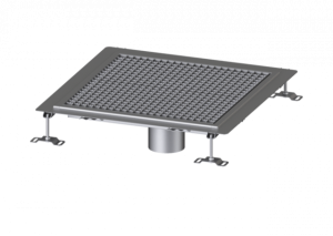 KESSEL Bodenwanne Ferrofix Klebeflansch H: 6 mm, 600 x 600 mm