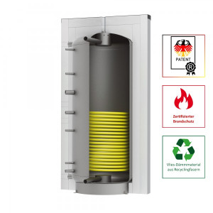 Solarbayer Schichtleit-Pufferspeicher SLS-3000-S-Plus, patentiertes SLS-System