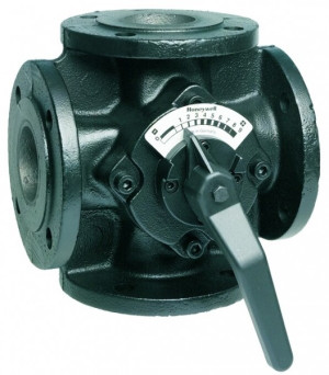 Honeywell Vierwege Flanschenmischer ZR GG 20, grau, PN 6 DN 80, kvs Wert 100