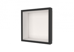 ESS Wandnische W-BOX Niche Creme Rahmen: Oak - Ebenholz, 300x300x100