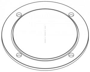 Lowara H-Pumpe Blindflansch f. DN32-40 DN32-80/-100/-80F/100F/ DN40-80F/100F