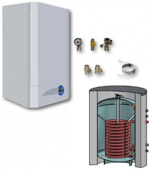 INTERDOMO Gas Brennwert Paket BS 180 25 kW