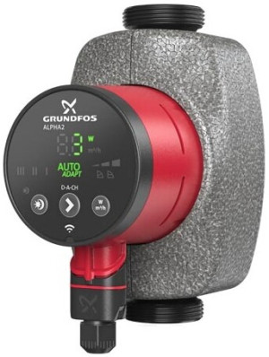 Grundfos Heizungsumw&auml;lzpumpe ALPHA2 230 V, PN 10, 180mm Typ 25 40, Rp 1"