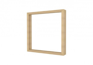 ESS Wandnische W-BOX Flange Rahmen: Oak - Nat&uuml;rlich, 300x300