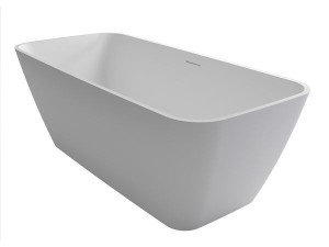 RIHO Badewanne Malaga freistehend 160x75cm, 250 l, 105 kg wei&szlig;