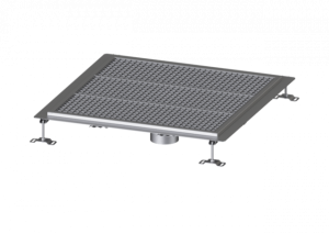 KESSEL Bodenwanne Ferrofix Klebeflansch H: 15 mm, 800 x 800 mm