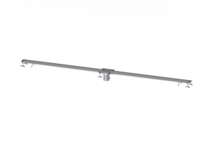 KESSEL Schlitzrinne Ferrofix Klebeflansch H: 6 mm, 17x4000 mm, mittig