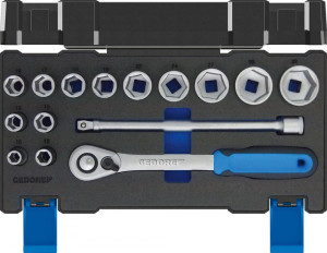 Steckschl&uuml;ssel-Satz 1/2" 19DMU-20 15-teilig Gedore