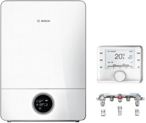 Junkers Bosch Systempaket Condens 9000iW GCWE10, GC9000iW 30E, wei&szlig;