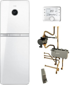 Junkers Bosch Systempaket Condens 9000iWM GCWM26, GC9000iWM 20/150S, 19 kW, wei&szlig;