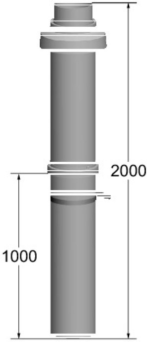Wolf Dachdurchf&uuml;hrung DN 160/186 konzentrisch