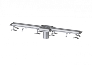 KESSEL Schlitzrinne Ferrofix Fliesenanschlusswinkel, 17x1400mm,mittig