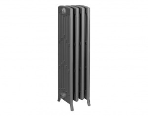 HG-TEC Gussradiator Stockholm RAL 7022 8 Gl. BH 958 NA 800 BL 480 BT 221