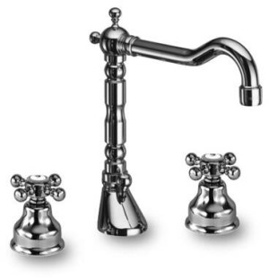 Herzbach 3 Loch WTbatt. Anais Classic mit Zugstangen Ablgrt bronze