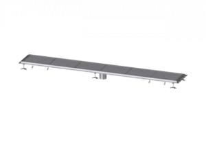 KESSEL Kastenrinne Ferrofix m. Fliesenanschlusswinkel, 400 x 3050 mm