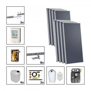 Solarbayer Silversun Solarpaket 8 Fl&auml;che m2: Brutto 16,16 / Apertur 14,64