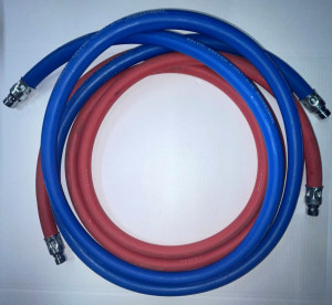 ORBEN Schlauchset f&uuml;r Thermostil Serie 2 x 3m blau und rot