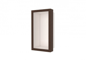ESS Wandnische W-BOX Schwarz Rahmen, oak - walnuss, 150x300x100