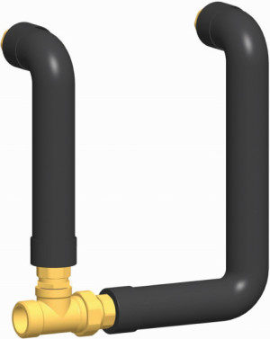 PAW Rohrsatz DN 25 verbindet 2 Mischeranschl&uuml;sse 2x1" IG, 11/4" AG, iso