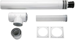 Junkers Bosch Luft /Abgasf&uuml;hrung AZB 632/2 waagerecht, 1210mm