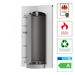 Solarbayer Schichtleit-Pufferspeicher SLS-800-Plus, patentiertes SLS-System