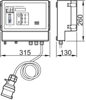 ACO Schaltger&auml;t Multi Control Duo f&uuml;r Muli Max F Duo Anlage
