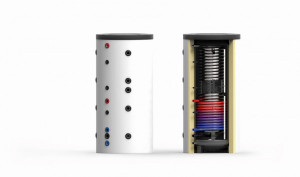 Thermic Energy Hygienespeicher WPKS-1W 1000/ 850 1 WT, Edelstahlwellrohr, EEK...