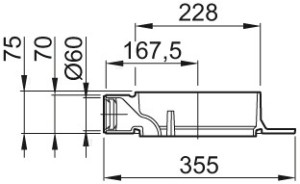 ACO Zwischenst&uuml;ck f&uuml;r DN 100 wei&szlig; epoxiert