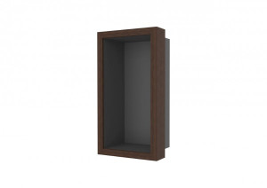 ESS Wandnische W-BOX Niche Anthrazit Rahmen Oak - Walnuss, 150x300x100