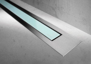 ESS Duschrinne Modulo TAF Design Z-4 Matt, 90 cm, glass gr&uuml;n