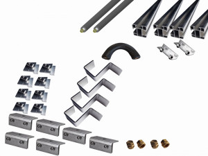 Thermic Energy Montagepaket 2er Grundset f&uuml;r FK253 waagrecht Blechfalz