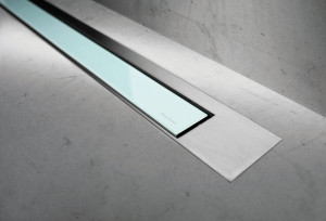 ESS Duschrinne Modulo TAF Design Z-3 Matt, 100 cm, glass gr&uuml;n
