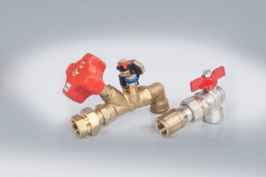 EMPUR Anschlussset 90&deg; f&uuml;r HKV-IR Thermoweiche und Regelstation CONTEMP alpha