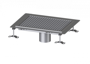 KESSEL Kastenrinne Ferrofix Klebeflansch H: 6 mm, 400 x 550 mm