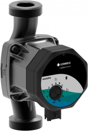 Lowara H-Pumpe ecocirc S 25-4/180 L:180 G1 1/2" PN10 max. H:4m 24W