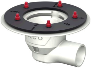 ACO Bodenablauf Passavant DN 70 GE m PDF wei&szlig; epoxiert
