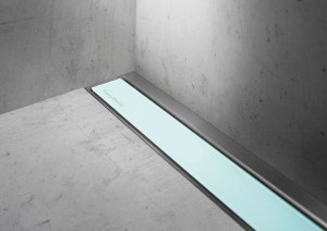 ESS Duschrinne Modulo Wall TAF Glas Gr&uuml;n 50 cm