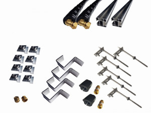 Thermic Energy Montagepaket 2er Grundset f&uuml;r FK253 Stockschrauben