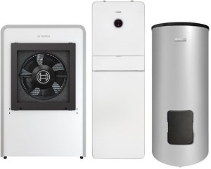 Junkers Bosch W&auml;rmepumpen Paket CS7000iAW CS752 17 IRMB 12,5 kW WS 352 l PS 2...