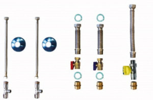 MHG Umr&uuml;st-Set mit Absperrarmaturen ecoGAS zur flexiblen Installationsanbindung