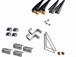 Thermic Energy Montagepaket 1er Grundset f&uuml;r FK253 Blechfalz 45Grad